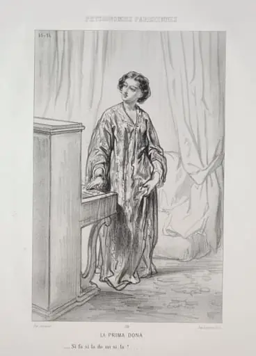La Prima Dona, by Paul Gavarni
