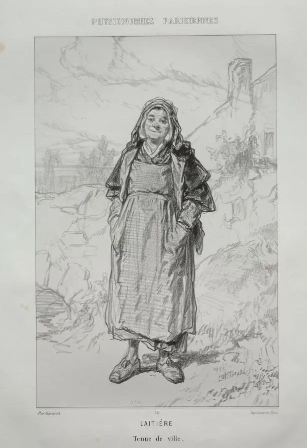 Laitière, by Paul Gavarni, 1857