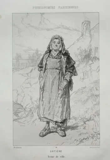 Laitière, by Paul Gavarni