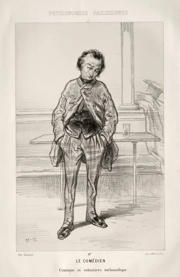 Le Comédien, by Paul Gavarni, 1858