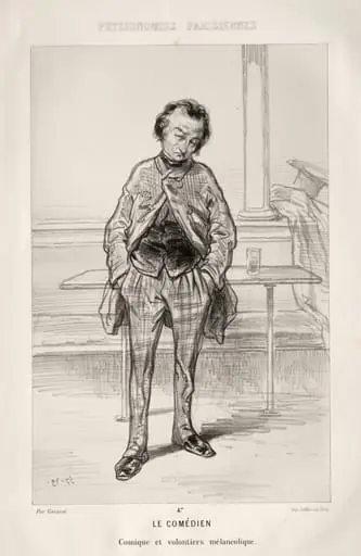 Le Comédien, by Paul Gavarni