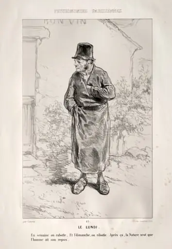 Le Lundi, by Paul Gavarni