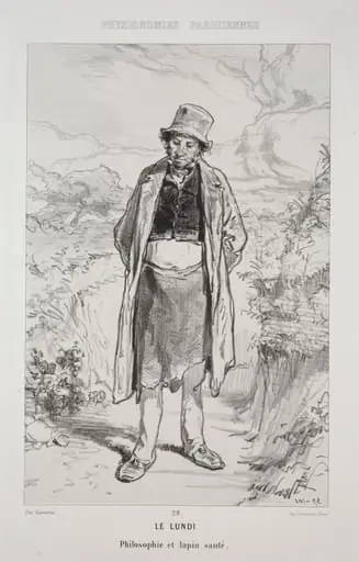 Le Lundi, by Paul Gavarni