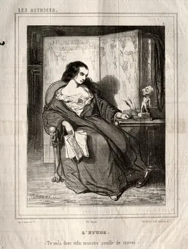 Les Actrices: L'Etude, by Paul Gavarni