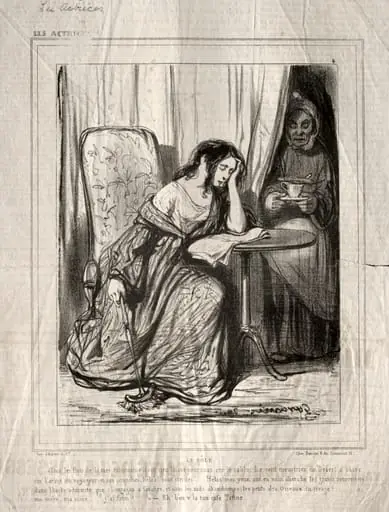 Les Actrices: Le Rôle, by Paul Gavarni