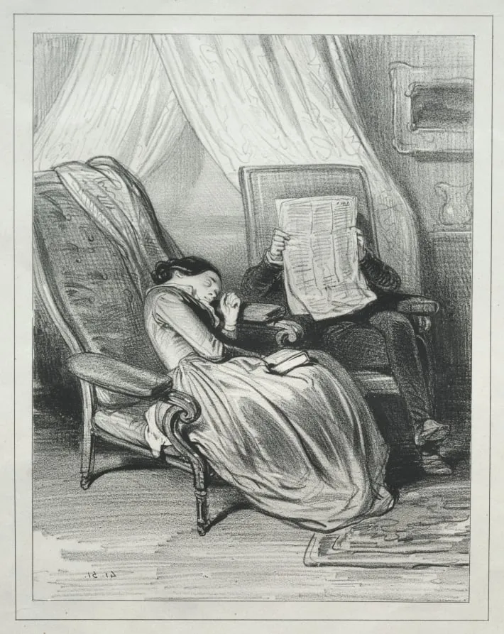 Les Martyrs, by Paul Gavarni, 1840