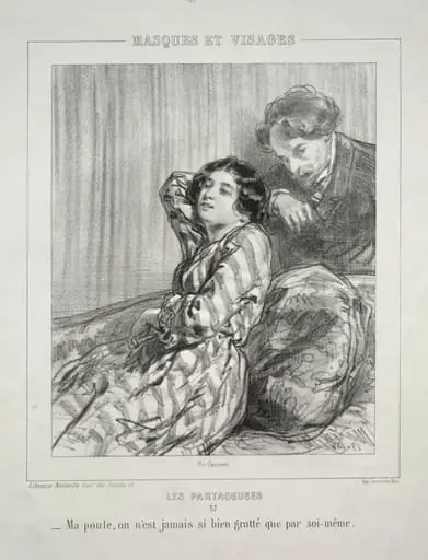 Les Partageuses, by Paul Gavarni