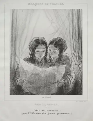Masques et Visages, by Paul Gavarni, 1853