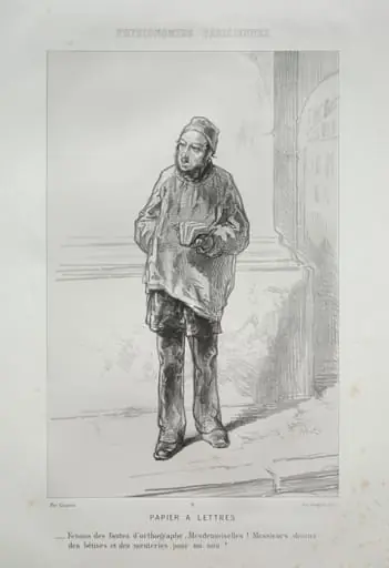 Papier à Lettres, by Paul Gavarni