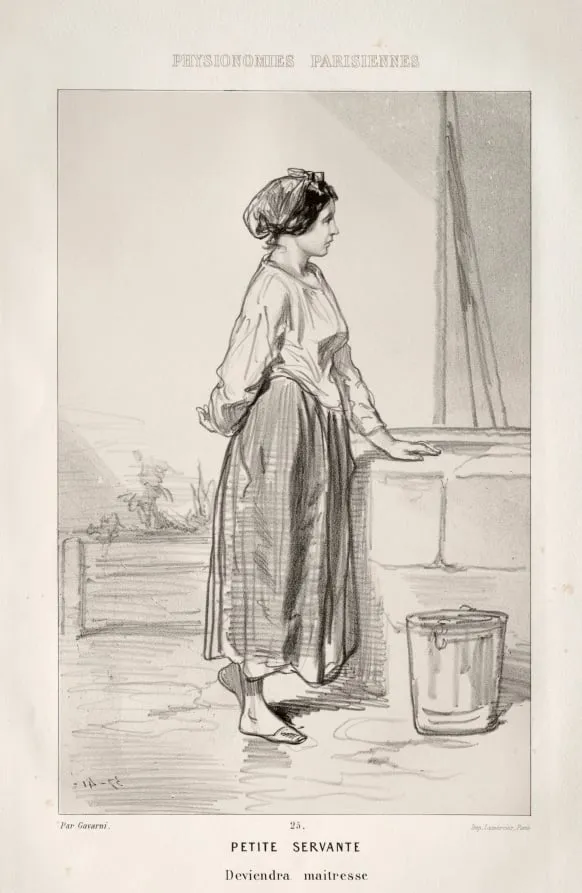 Petite Servante, by Paul Gavarni, 1857