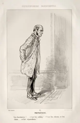 Propriétaire, by Paul Gavarni