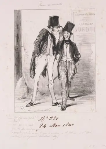 Revers des médailles: Moi qui vous parle, by Paul Gavarni