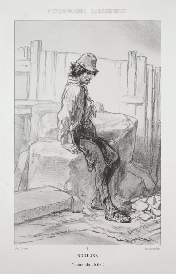 Rodeurs, by Paul Gavarni, 1858