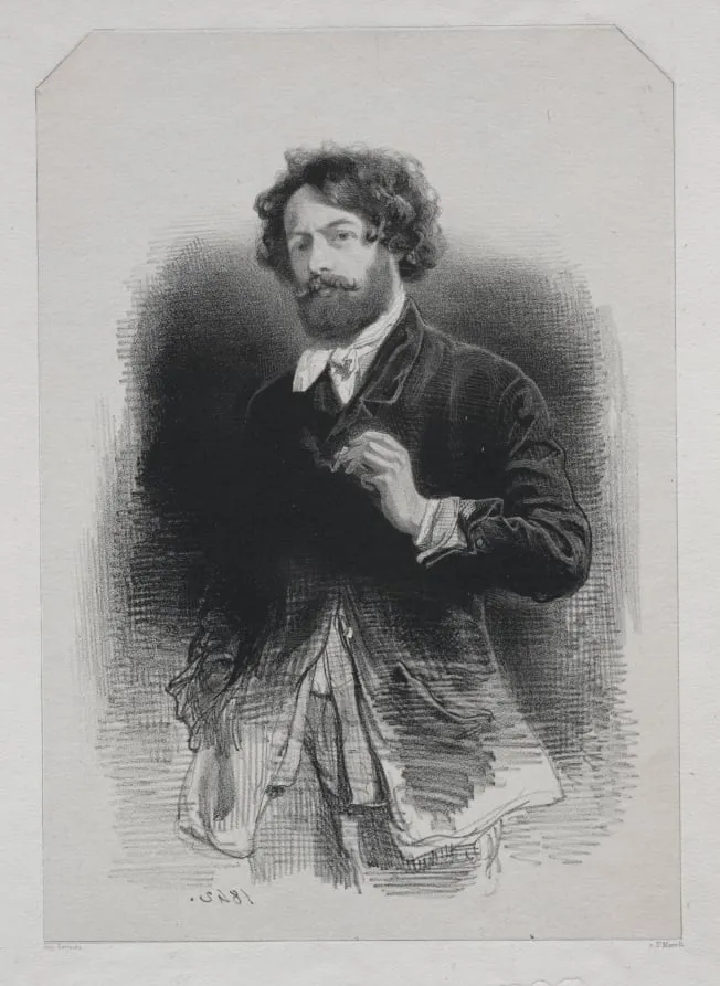 Self-Portrait, by Paul Gavarni, 1842