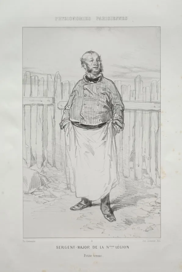 Sergent - Major de la Nième Légion, by Paul Gavarni, 1857