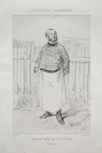 Sergent - Major de la Nième Légion, by Paul Gavarni
