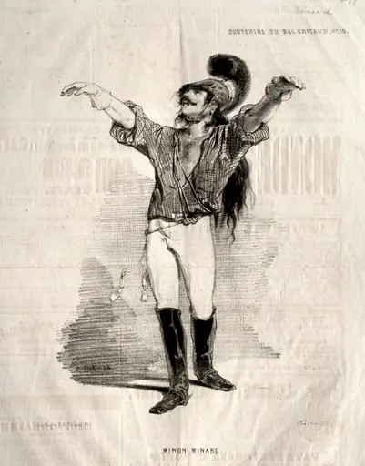 Souvenirs du Bal Chicard: Mignon-Minard, by Paul Gavarni