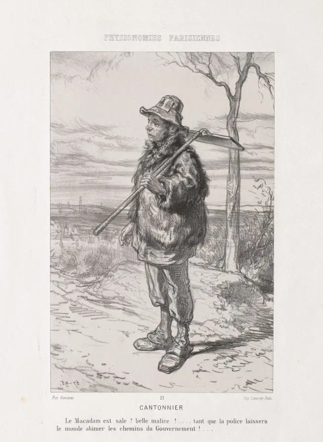 Street Sweeper, by Paul Gavarni, 1857