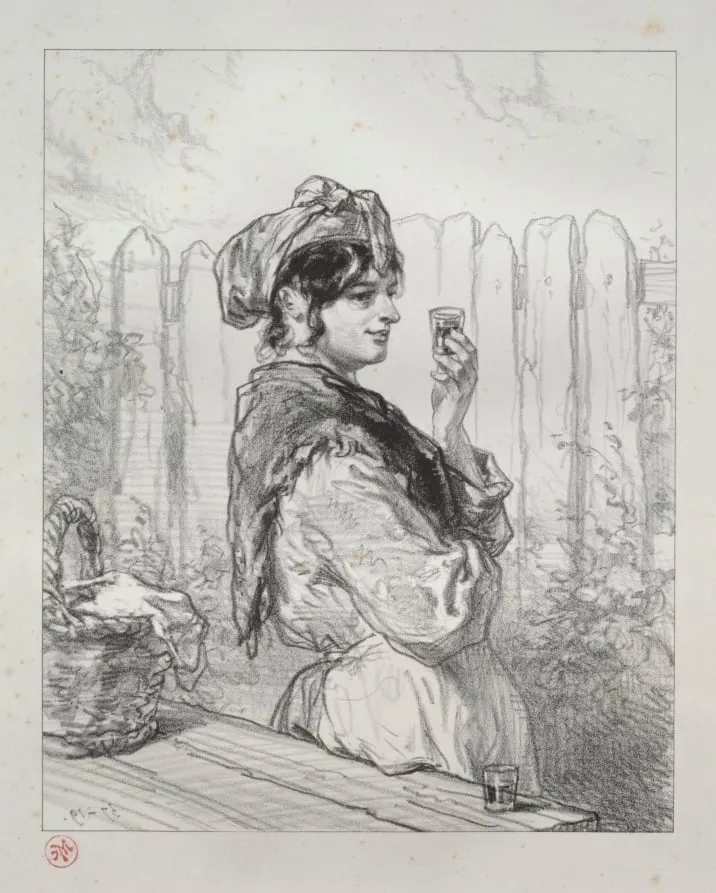 The Brandied Peach, by Paul Gavarni, 1804