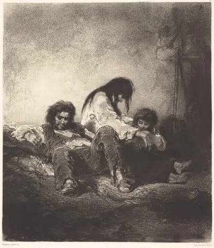 The Poor Family (Une famille pauvre), by Paul Gavarni