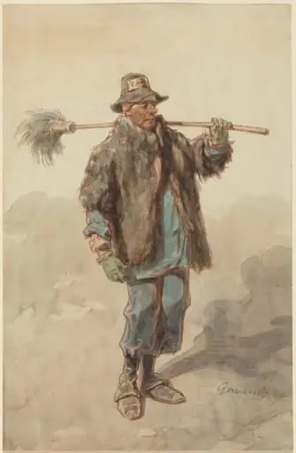 The Street Sweeper (Le Cantonnier), by Paul Gavarni
