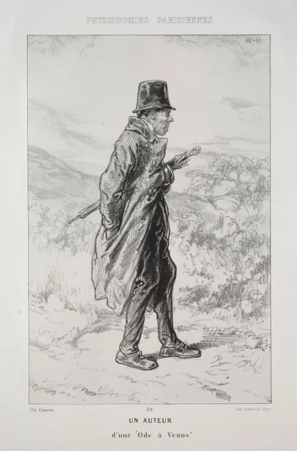 Un Auteur, by Paul Gavarni, 1858