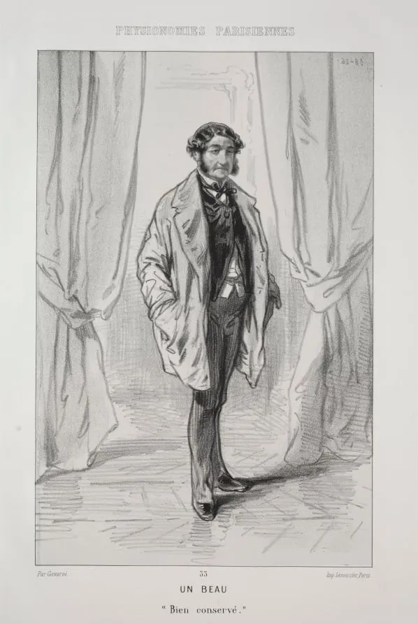 Un Beau, by Paul Gavarni, 1857