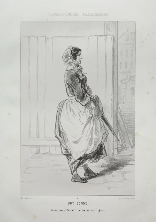 Une Bonne, by Paul Gavarni, 1857