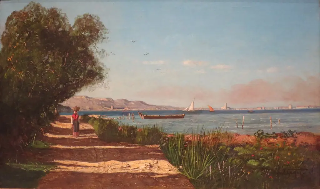 Landscape in Martigues, by Paul Guigou
