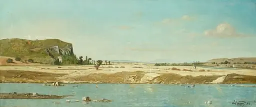 The Banks of the River Durance at Saint Paul, by Paul Guigou