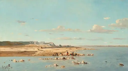 Washerwomen on the Banks of the Durance, by Paul Guigou