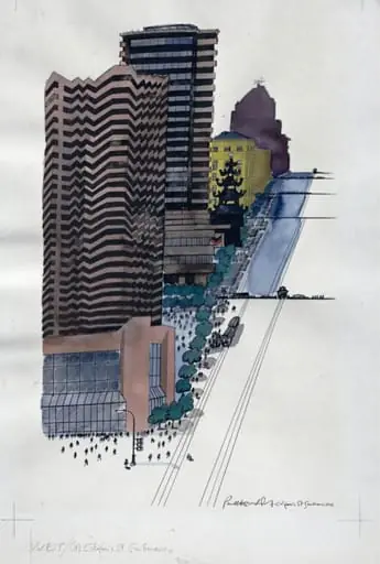 California St, San Francisco, by Paul Hogarth