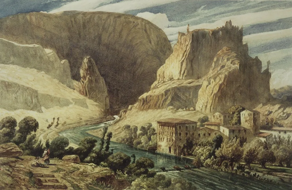 Fontaine de Vaucluse, by Paul Huet, unspecified, 1839