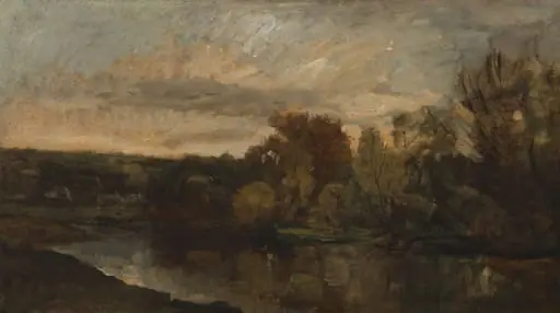 Le Bas Meudon (A Curve of the Seine near Paris), by Paul Huet