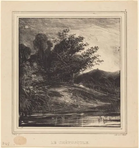 Le Crépuscule, by Paul Huet