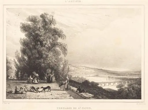 Terrace of St. Cloud (Terrasse de St. Cloud), by Paul Huet