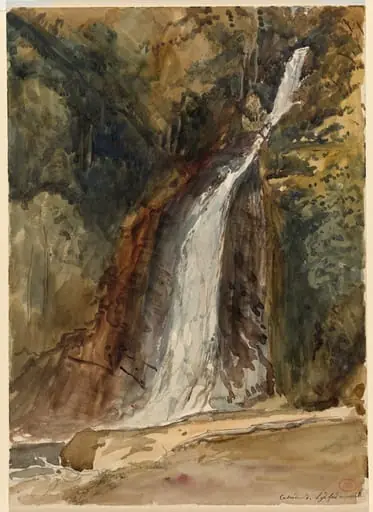 The Waterfall at Lydford Gorge, Devon, by Paul Huet