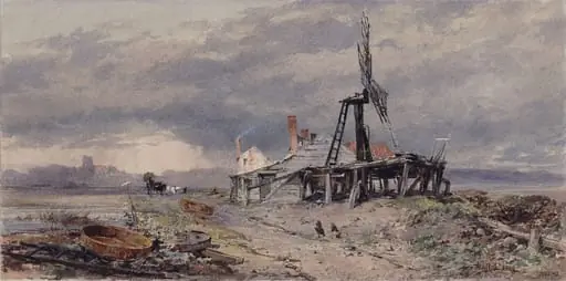 Old Mill, Salt Pans, Guernsey, by Paul Jacob Naftel
