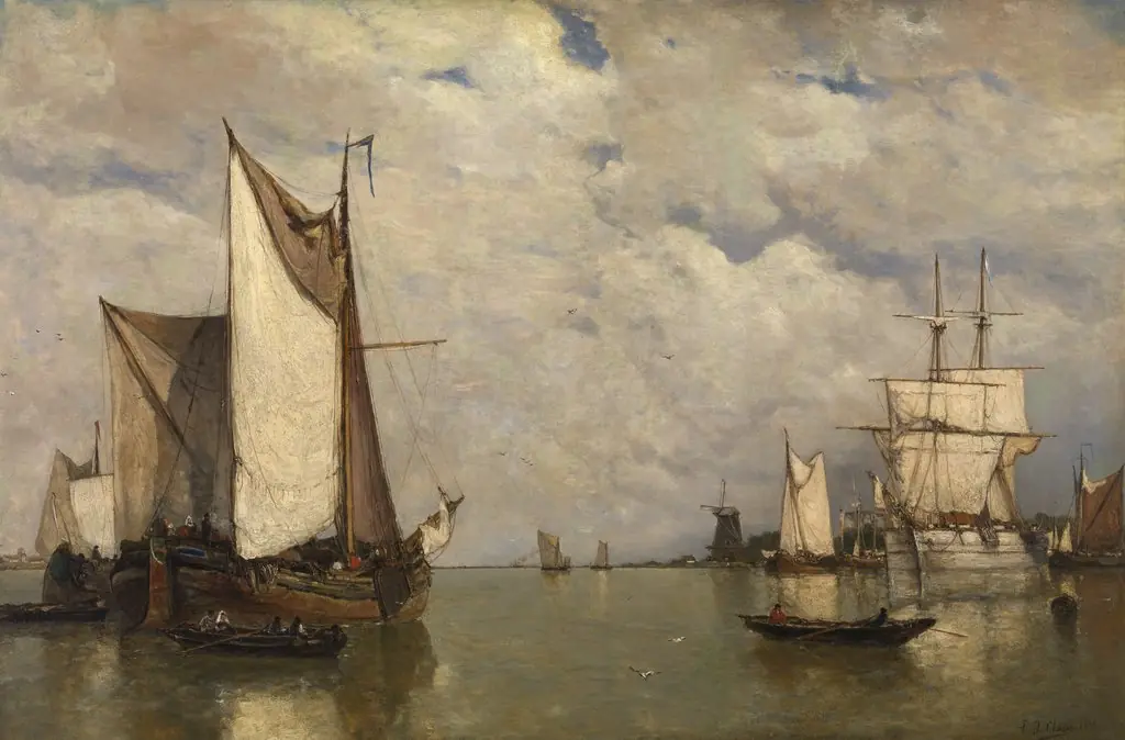 Calm before the Storm at Dordrecht, by Paul Jean Clays