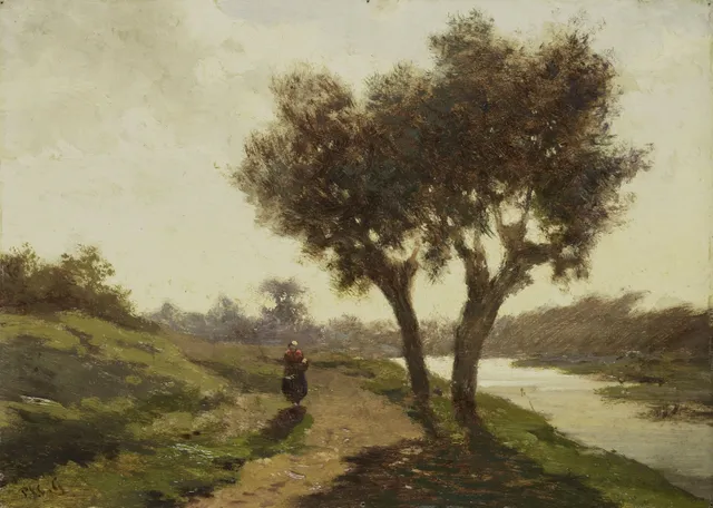 Landscape with two Trees — Paul Joseph Constantin Gabriël
