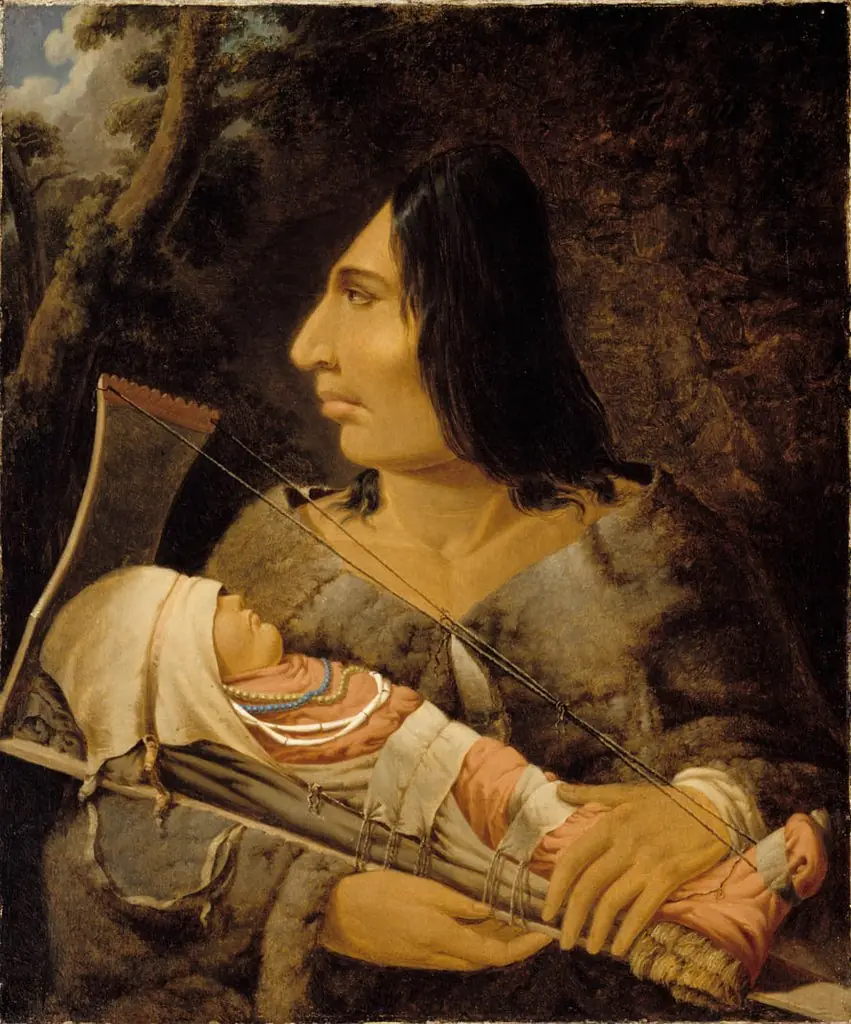 Flathead woman with child, by Paul Kane