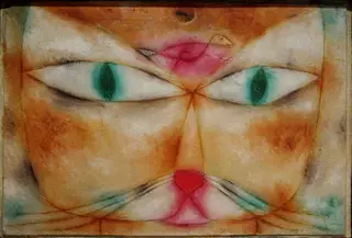 Cat and Bird, by Paul Klee, 1928