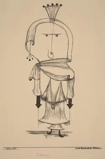 Die Hexe mit dem Kamm (Witch with a Comb), by Paul Klee