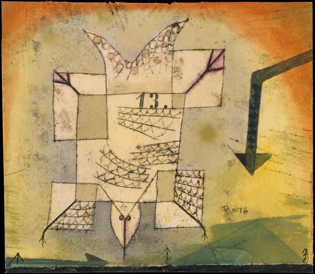 Falling Bird, by Paul Klee, 1919
