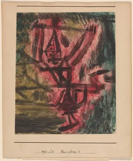 Feuer Clown I (Fire Clown), by Paul Klee