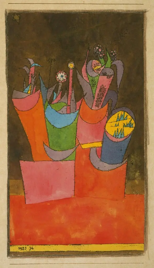 Flowers in Pots, by Paul Klee