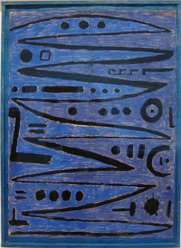 Heroic strokes of the bow, by Paul Klee