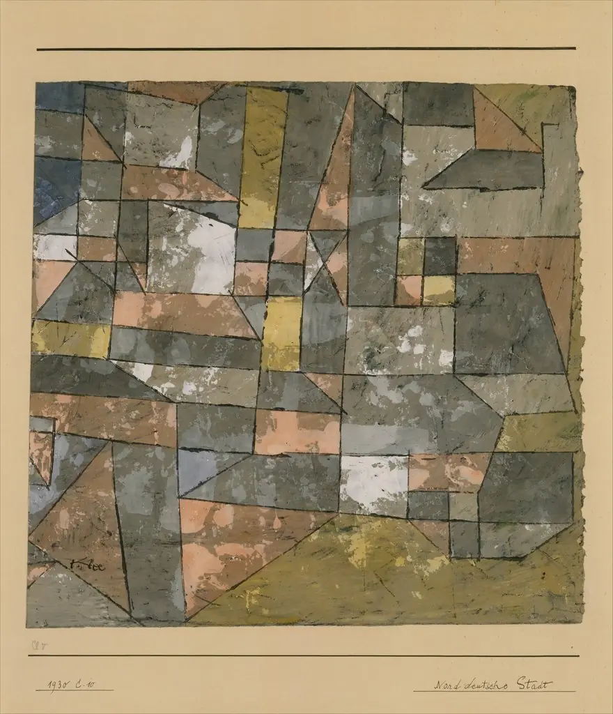 North German City, by Paul Klee