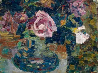 Ohne Titel (Vase mit Blumen), by Paul Klee, 1908