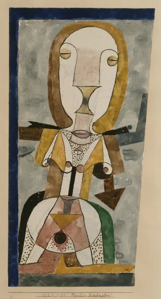 Popular Wall-Painting, by Paul Klee